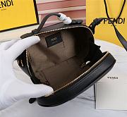Fendi mini Camera case black leather and suede mini-bag 21cm - 5