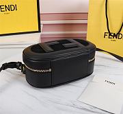 Fendi mini Camera case black leather and suede mini-bag 21cm - 2