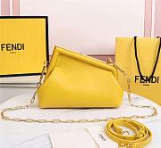 Fendi Frist medium yellow leather bag 3001 32.5cm - 6