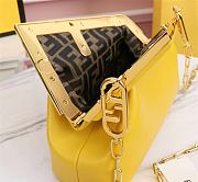 Fendi Frist medium yellow leather bag 3001 32.5cm - 5