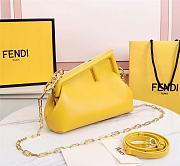 Fendi Frist medium yellow leather bag 3001 32.5cm - 4