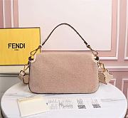 Fendi Baguette pink sheepskin bag 8BR600AH96F1F7N 27cm - 6