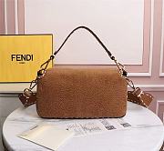 Fendi Baguette brown sheepskin bag 8BR600AH96F1F7O 27cm - 4