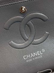 Chanel Classic handbag grained calfskin with gold-metal/dark gray A58600 25cm - 3