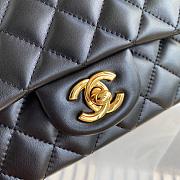Chanel Small Flap Bag Black Lambskin Gold Metal 20cm - 3
