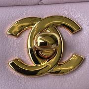 Chanel Small Flap Bag Light Pink Lambskin Gold Metal 20cm - 6