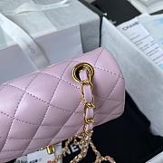 Chanel Small Flap Bag Light Pink Lambskin Gold Metal 20cm - 4