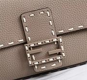 Fendi Baguette white leather bag 8BR600AH95F1F1M 28cm - 2