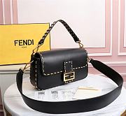 Fendi Baguette black leather bag 28cm - 4