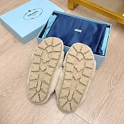 Prada Shearling sandals beige - 4