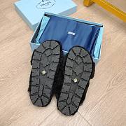 Prada Shearling sandals black - 3