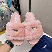 Prada Shearling slides pink - 4