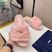 Prada Shearling slides pink - 3