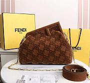 Fendi First medium brown suede bag 8BP127AGXKF1992 32.5cm - 1