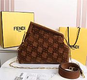 Fendi First medium brown suede bag 8BP127AGXKF1992 32.5cm - 6