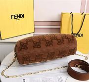 Fendi First medium brown suede bag 8BP127AGXKF1992 32.5cm - 5