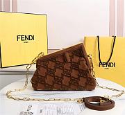 Fendi First small brown suede bag 8BP127AGXKF1992 26cm - 1