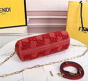 Fendi First small red suede bag 8BP127AGXKF0C3Q 32.5cm - 4