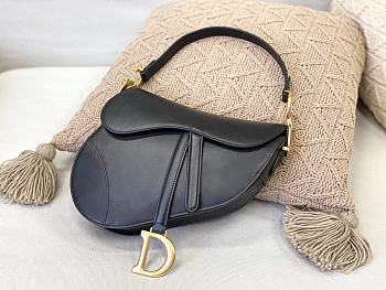 Dior Saddle bag black goatskin M0446CCEH_M900 25.5cm