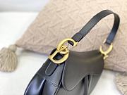 Dior Saddle bag black goatskin M0446CCEH_M900 25.5cm - 6