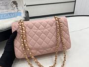 Chanel Classic handbag grained calfskin with gold-metal/pink A58600 25cm - 5