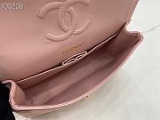 Chanel Classic handbag grained calfskin with gold-metal/pink A58600 25cm - 4