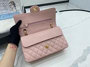 Chanel Classic handbag grained calfskin with gold-metal/pink A58600 25cm - 3
