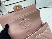 Chanel Classic handbag grained calfskin with gold-metal/pink A58600 25cm - 2