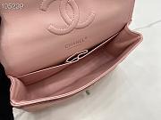 Chanel Classic handbag grained calfskin with silver-metal/pink A58600 25cm - 3