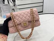 Chanel Classic handbag grained calfskin with gold-metal/pink A58600 25cm - 6