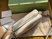 Gucci GG Marmont small matelassé shoulder bag white lether 447632 24cm - 2