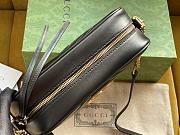 Gucci GG Marmont small matelassé shoulder bag black lether 447632 24cm - 5