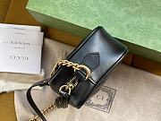 Gucci GG Marmont matelassé mini bag black leather 448065 18cm - 6