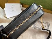 Gucci GG Marmont matelassé mini bag black leather 448065 18cm - 5