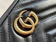 Gucci GG Marmont matelassé mini bag black leather 448065 18cm - 2