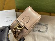 Gucci GG Marmont matelassé mini bag beige leather 448065 18cm - 2