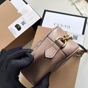 Gucci GG Marmont small matelassé shoulder bag dusty pink lether 447632 24cm - 6