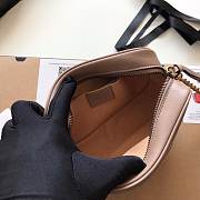 Gucci GG Marmont matelassé mini bag dusty pink leather 448065 18cm - 6