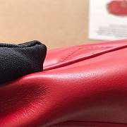 Gucci GG Marmont matelassé mini bag hibiscus red leather 448065 18cm - 5