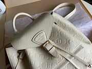 LV Montsouris backpack white leather M45397 27.5cm - 5