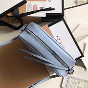 Gucci GG Marmont small matelassé shoulder bag pastel blue lether 447632 24cm - 5