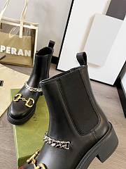 Gucci Chelsea boot with chain 670393 17K10 1000 - 4