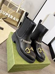 Gucci Chelsea boot with chain 670393 17K10 1000 - 3