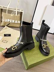Gucci Chelsea boot with chain 670393 17K10 1000 - 2