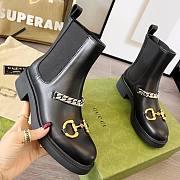 Gucci Chelsea boot with chain 670393 17K10 1000 - 1
