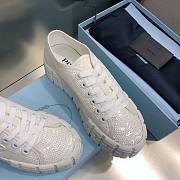 Prada Double Wheel sequin sneakers white - 3