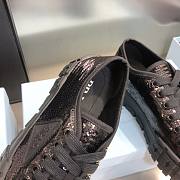 Prada Double Wheel sequin sneakers black - 3