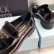 Prada black Chocolate brushed leather loafers - 2