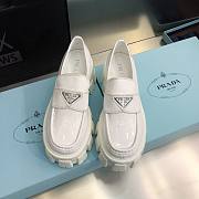 Prada white Chocolate brushed leather loafers - 6