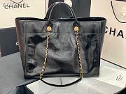 Chanel large Shopping bag black lambskin 40cm - 4